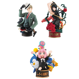 Figurine Spy x Family Petitrama EX Series pack Anya Forger Yor Forger & Loid Forger 9 cm
