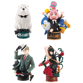 Figurine Spy x Family Petitrama EX Series Pack Anya Forger Yor Forger Loid Forger & Bond Forger 9 cm