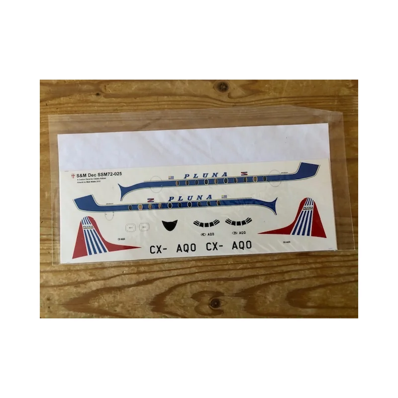 Vickers Viscount Pluna (MB) (it says 1:72nd on the decal and on the instructions but it is 1:144)