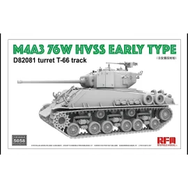 M4A3 76W HVSS EARLY TYPE D82081 TURRET T-66 TRACKS