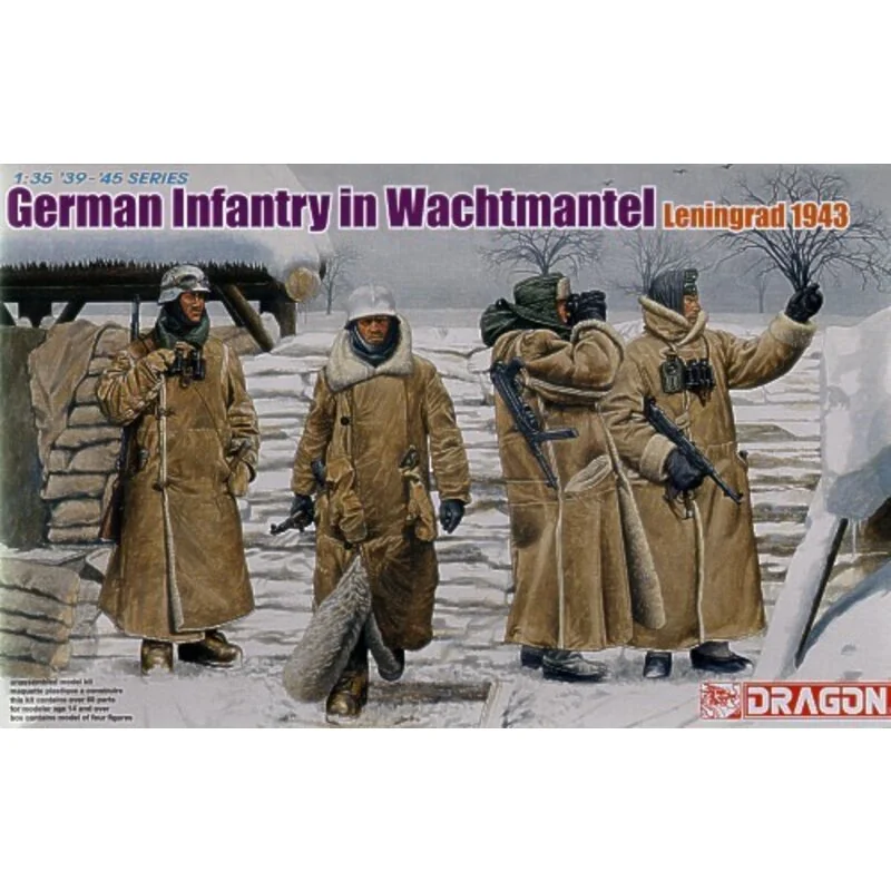 Infanterie allemande en Wachtmantel (Léningrad 1943)