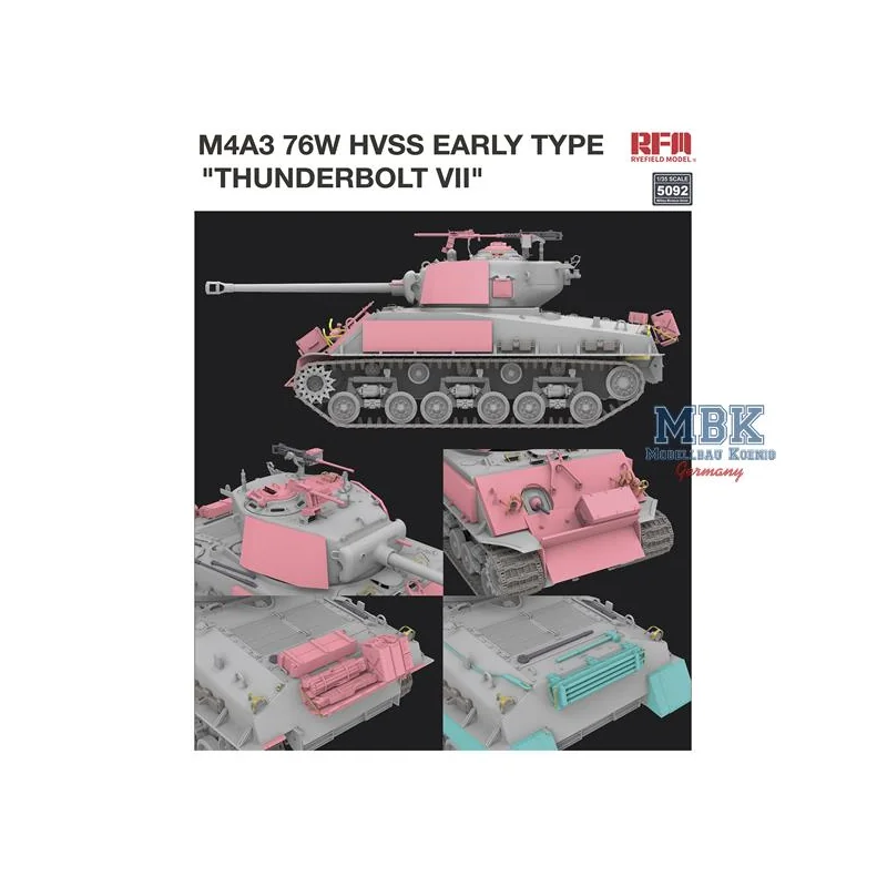 M4A3 76W HVSS Early Type "Thunderbolt VII"