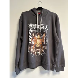 ATTACK ON TITAN - Sweat Capuche TRIO Grey (M)