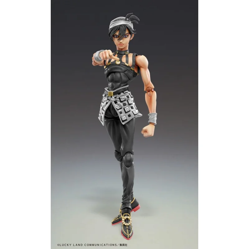 JoJo's Bizarre Adventure Golden Wind Narancia Ghirga & As Ver. Black Chozokado 15 cm