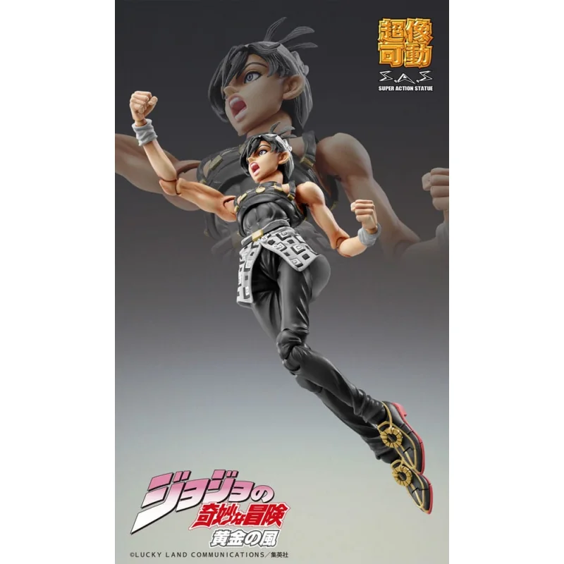 JoJo's Bizarre Adventure Golden Wind Narancia Ghirga & As Ver. Black Chozokado 15 cm