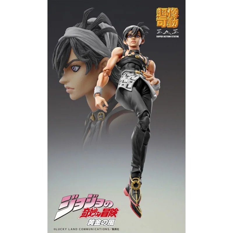 JoJo's Bizarre Adventure Golden Wind Narancia Ghirga & As Ver. Black Chozokado 15 cm