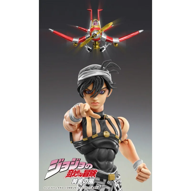 JoJo's Bizarre Adventure Golden Wind Narancia Ghirga & As Ver. Black Chozokado 15 cm