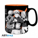 NARUTO SHIPPUDEN - Mug - 460 ml - Groupe noir & blanc - avec boîte