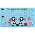 Décal Grumman Intruder Airframe Data/Stencils - A-6A, A-6B, A-6E, A-6E TRAM, & KA-6D (High-Viz)For Hobby Boss 1/48 A-6 Intruder