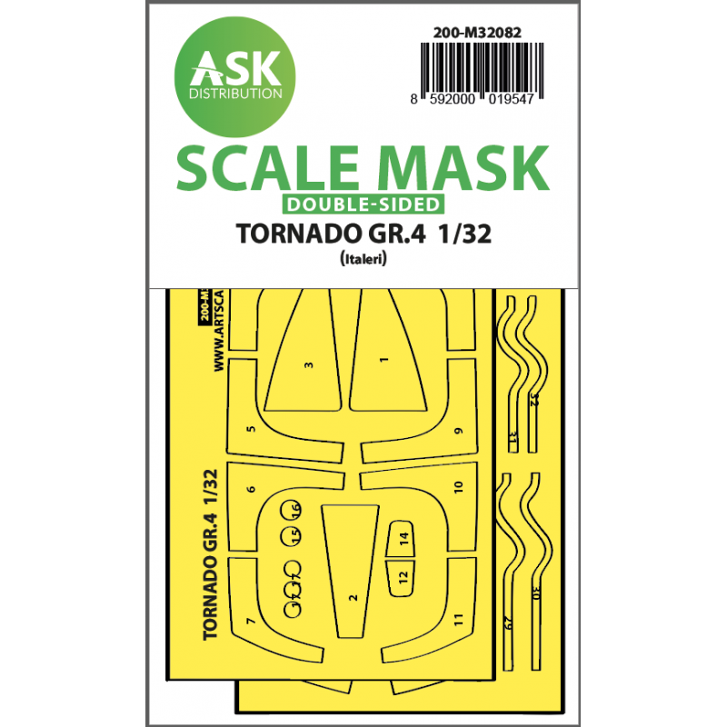 Panavia Tornado GR.4 double-sided express fit mask for Italeri