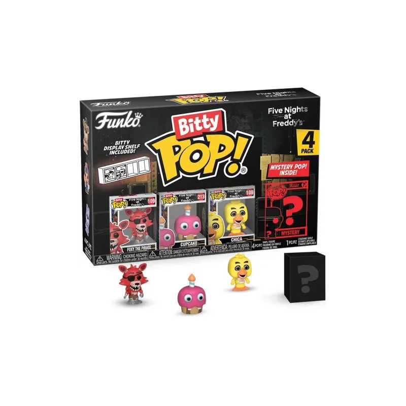 FIVE NIGHTS AT FREDDY'S - Bitty Pop 4 Pack 2.5cm - Foxy