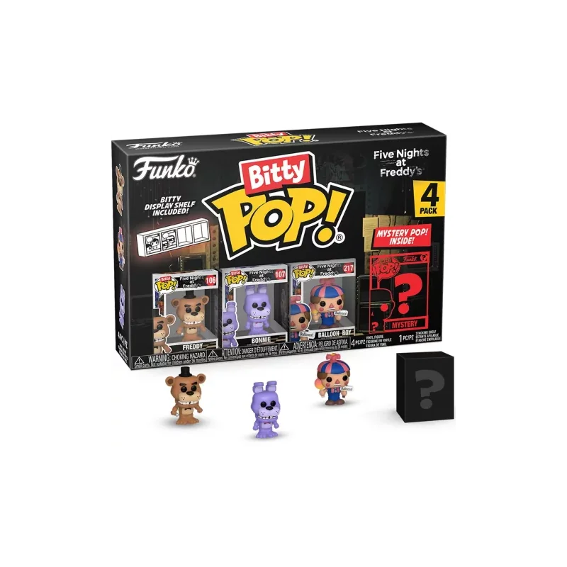 FIVE NIGHTS AT FREDDY'S - Bitty Pop 4 Pack 2.5cm - Freddy