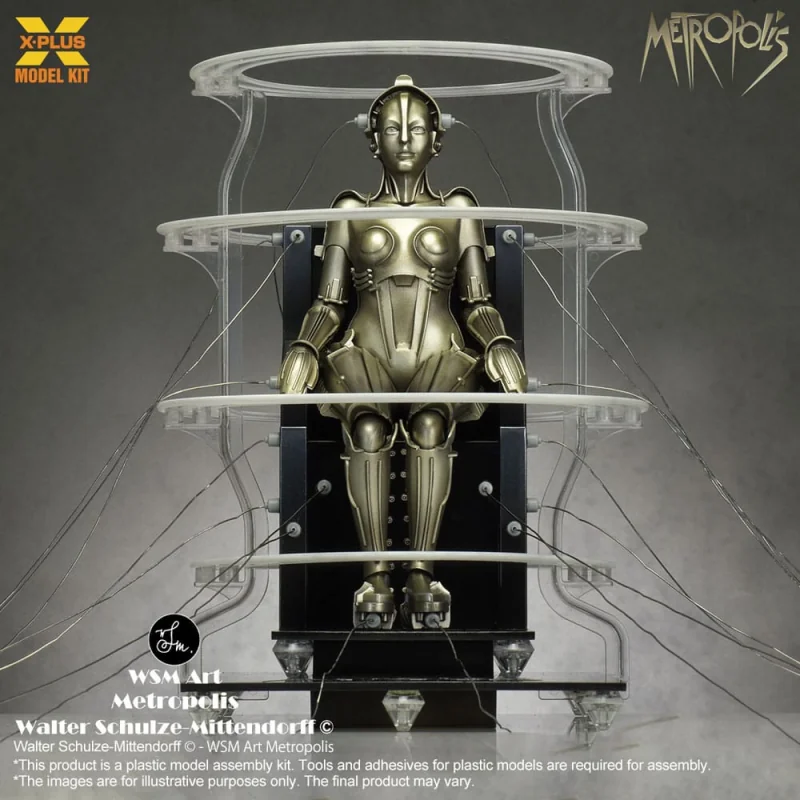 Metropolis figurine Plastic Model Kit 1/8 Maschinenmensch Seated Ver. 18 cm