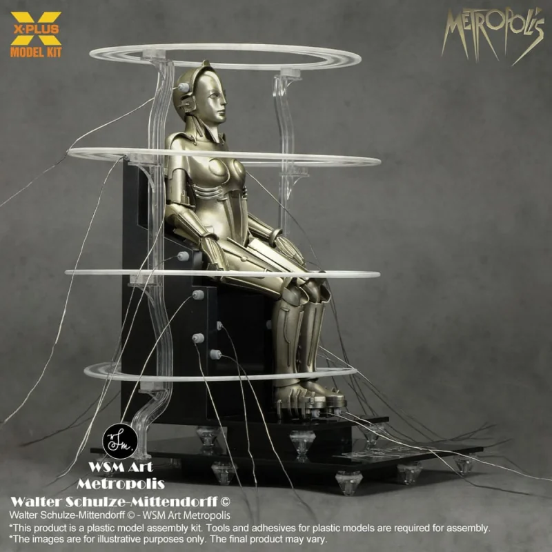 Metropolis figurine Plastic Model Kit 1/8 Maschinenmensch Seated Ver. 18 cm