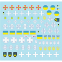 War in Ukraine 14Ukrainian Tanks and AFV insignias.Some of the many various insignias seen in 2022-23.