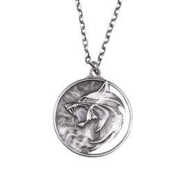 The Witcher réplique 1/1 Collier Wolf Medallion