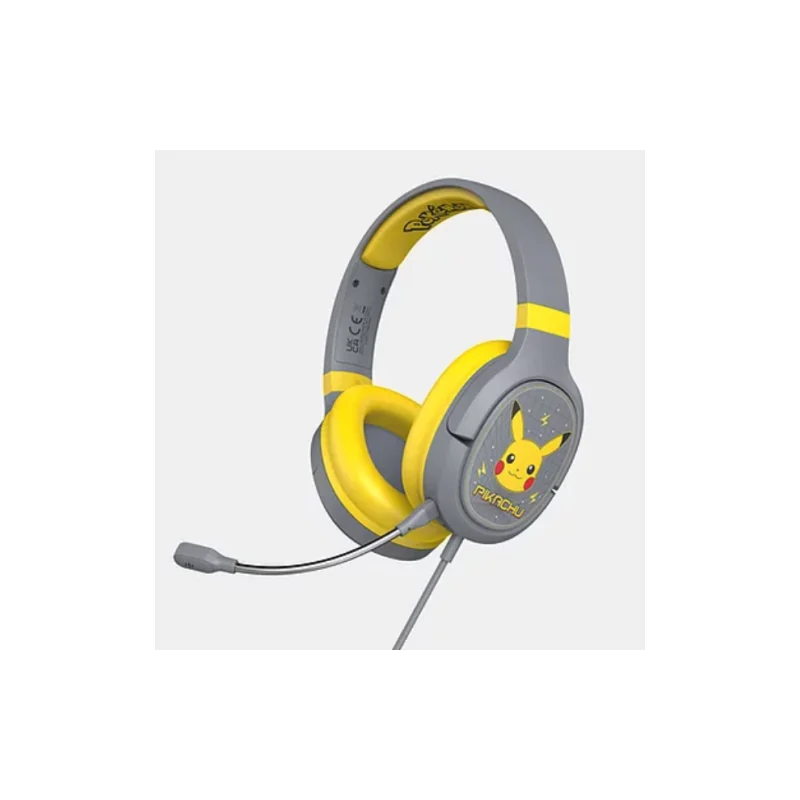 POKEMON - Casque gaming filaire Gris / Jaune Pro G1 (compatible PS5, PS4, Series X/S...) - Pikachu