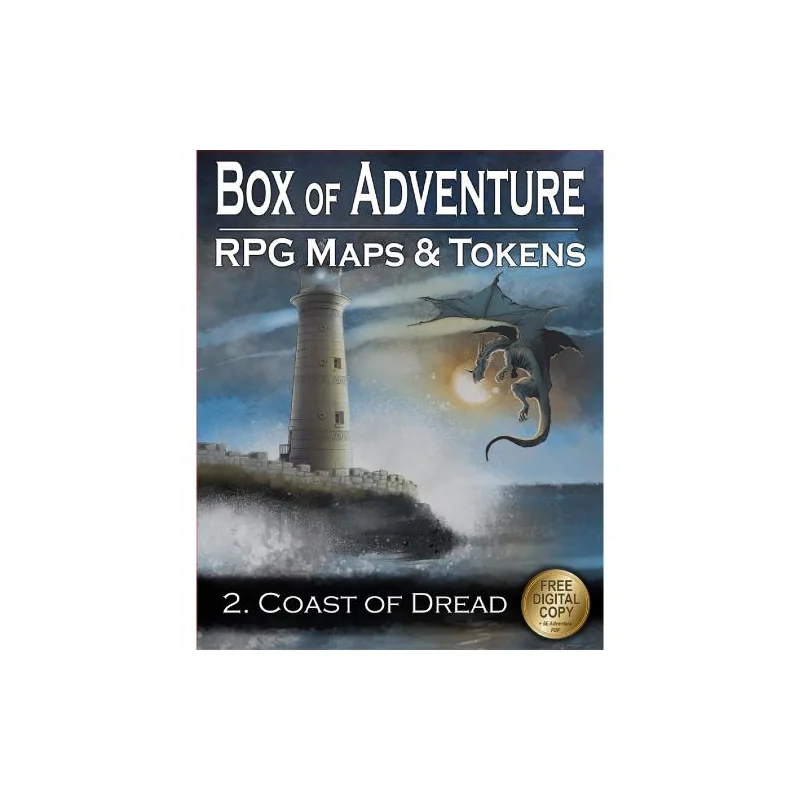 Livre plateau de jeu : Box of Adventure: RPG Maps & Tokens - 2. Coast of Dread