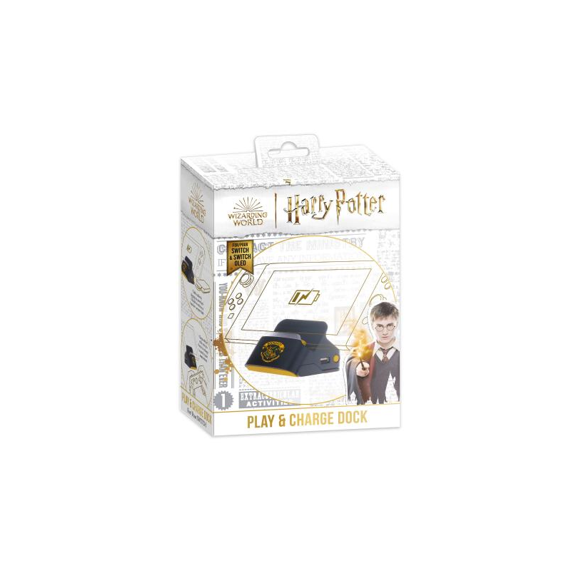 Harry Potter-Nintendo Switch-Dock et Stand 2 en 1-Support Recharge+Connexion TV-Noir Poudlard