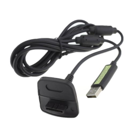 Câble Pour Manette Sans Fil XBOX360 Noir