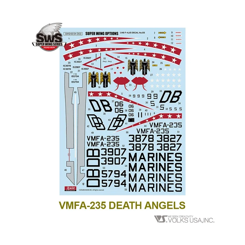 Décal F-4J/S MARKING SET 1