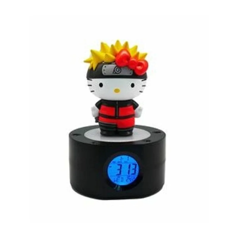 NARUTO x HELLO KITTY - Réveil Lumineux LED - 18 cm