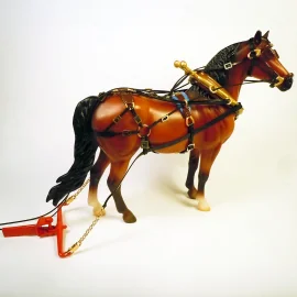 Maquette bois à construire Harnais pour attelage d’un cheval