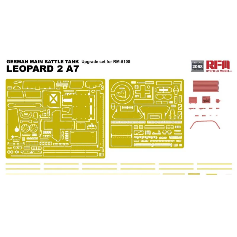 RYE FIELD MODEL: 1/35; Upgrade set for RFM5108 Leopard 2A7