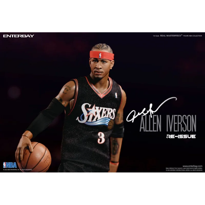 NBA Collection figurine Real Masterpiece 1/6 Allen Iverson Limited Retro Edition 30 cm