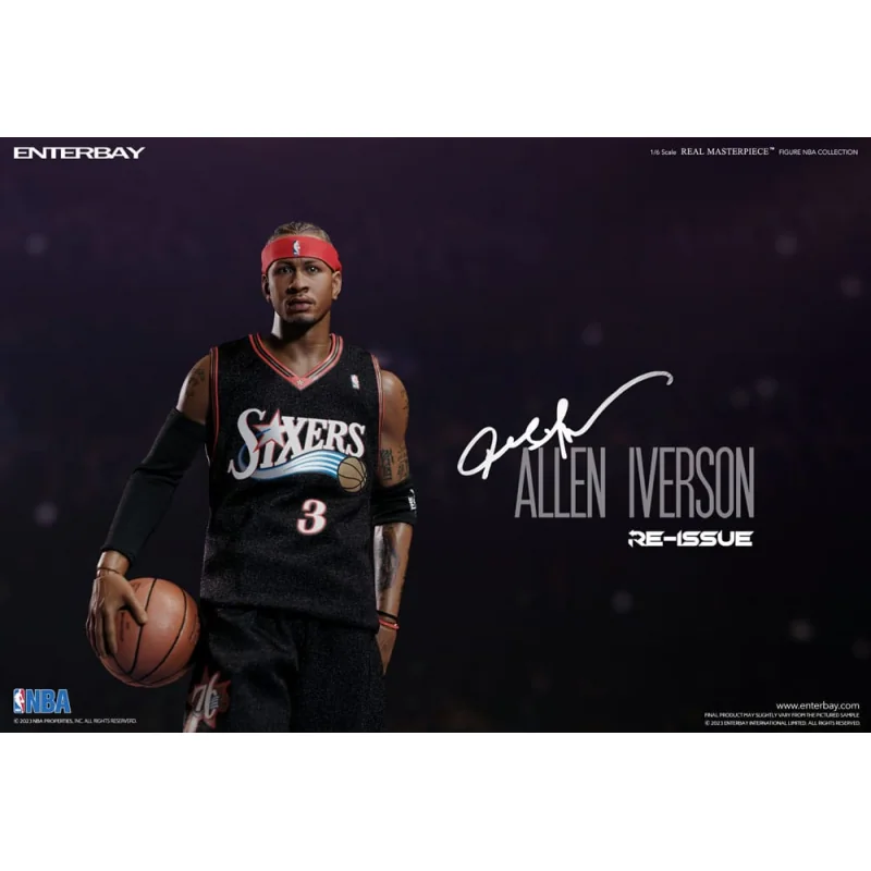 NBA Collection figurine Real Masterpiece 1/6 Allen Iverson Limited Retro Edition 30 cm