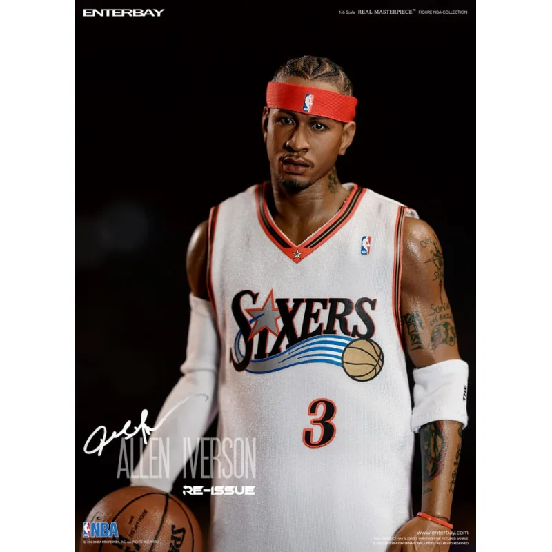 NBA Collection figurine Real Masterpiece 1/6 Allen Iverson Limited Retro Edition 30 cm