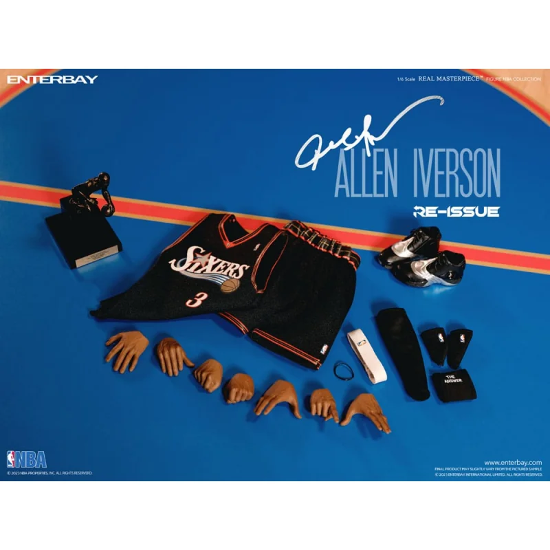 NBA Collection figurine Real Masterpiece 1/6 Allen Iverson Limited Retro Edition 30 cm