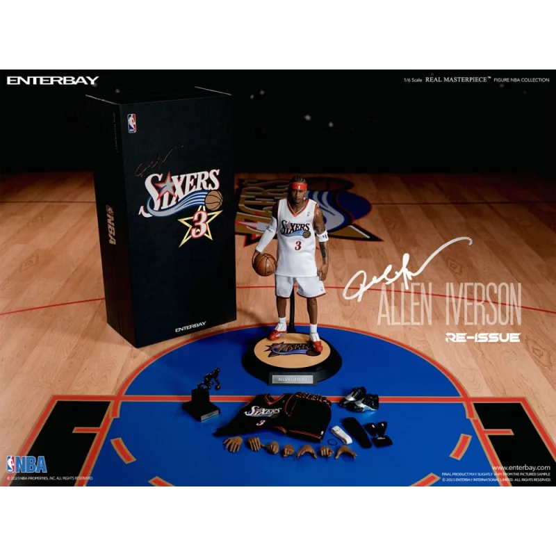 NBA Collection figurine Real Masterpiece 1/6 Allen Iverson Limited Retro Edition 30 cm