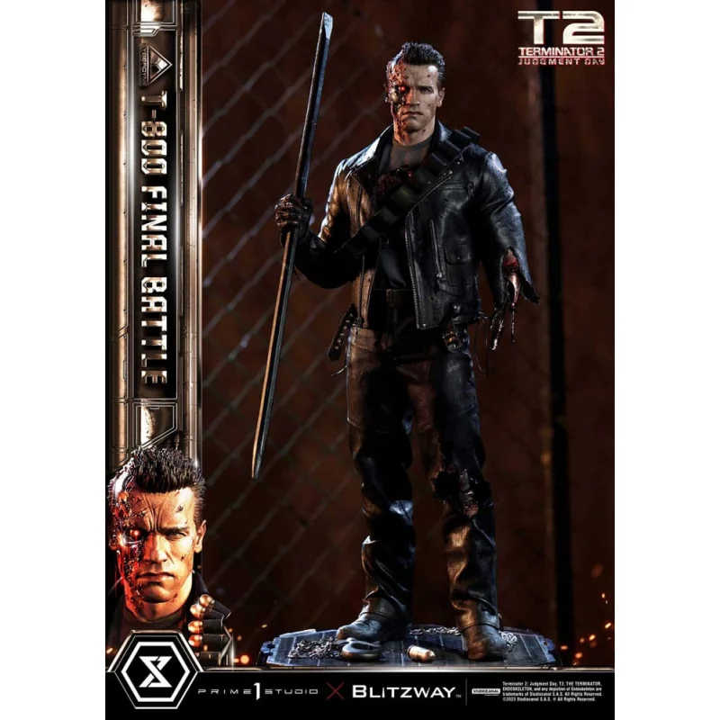 Terminator 2 statuette Museum Masterline Series 1/3 T-800 Final Battle Regular Version 75 cm