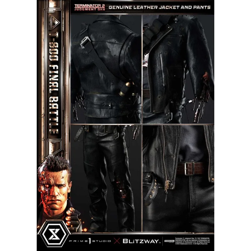 Terminator 2 statuette Museum Masterline Series 1/3 T-800 Final Battle Regular Version 75 cm