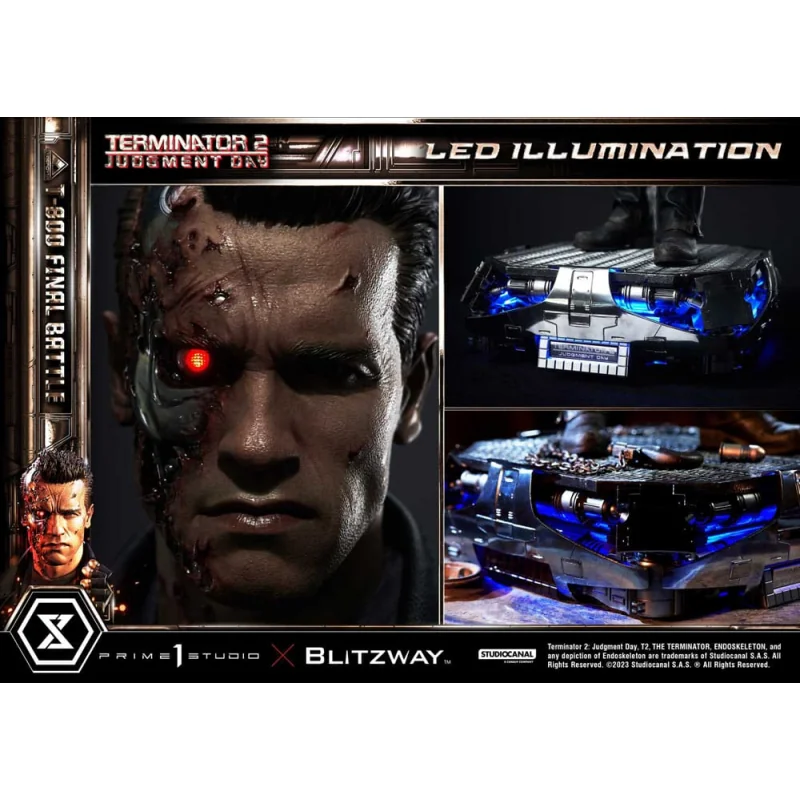 Terminator 2 statuette Museum Masterline Series 1/3 T-800 Final Battle Regular Version 75 cm