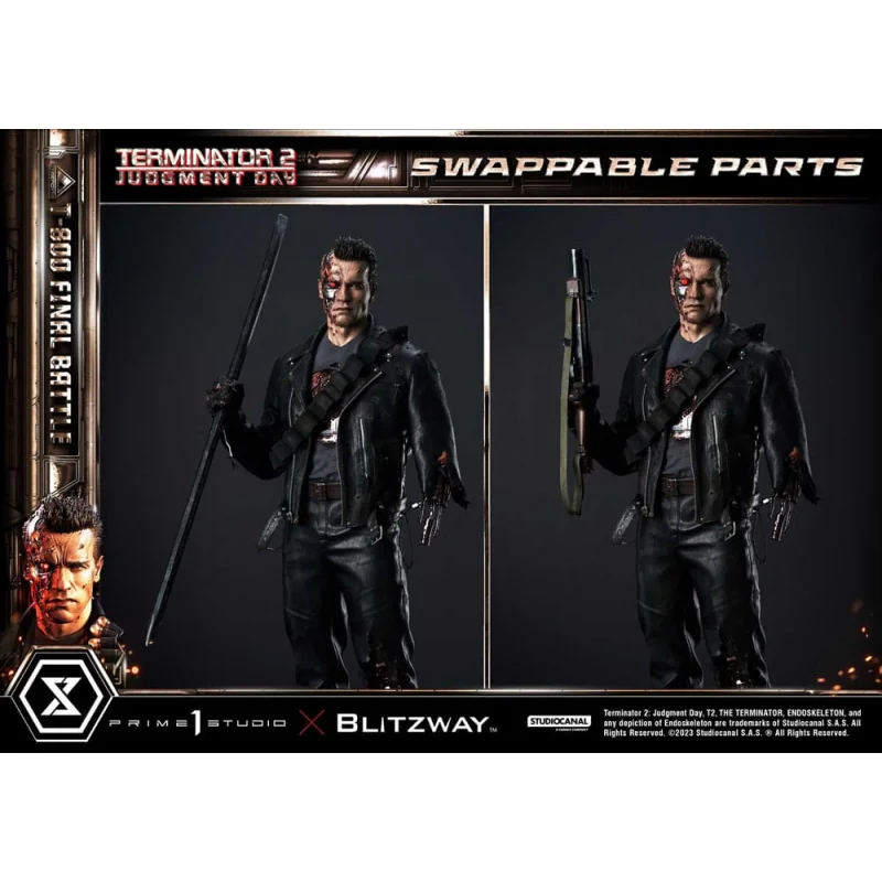 Terminator 2 statuette Museum Masterline Series 1/3 T-800 Final Battle Regular Version 75 cm