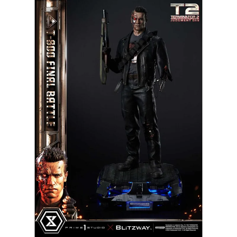 Terminator 2 statuette Museum Masterline Series 1/3 T-800 Final Battle Regular Version 75 cm