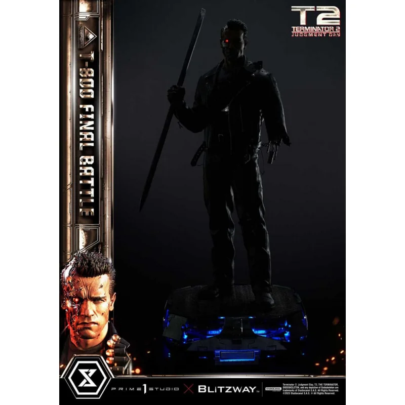 Terminator 2 statuette Museum Masterline Series 1/3 T-800 Final Battle Regular Version 75 cm