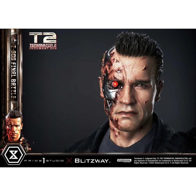 Terminator 2 statuette Museum Masterline Series 1/3 T-800 Final Battle Regular Version 75 cm