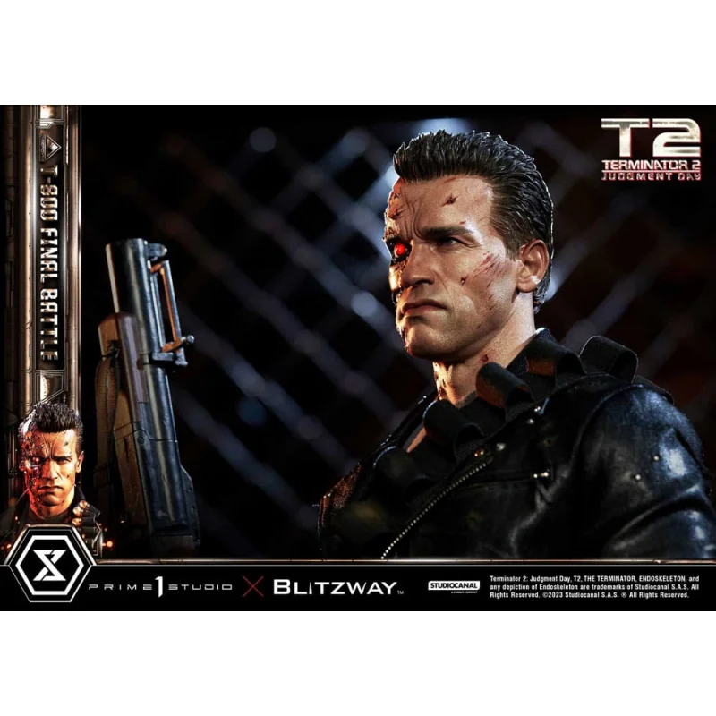 Terminator 2 statuette Museum Masterline Series 1/3 T-800 Final Battle Regular Version 75 cm