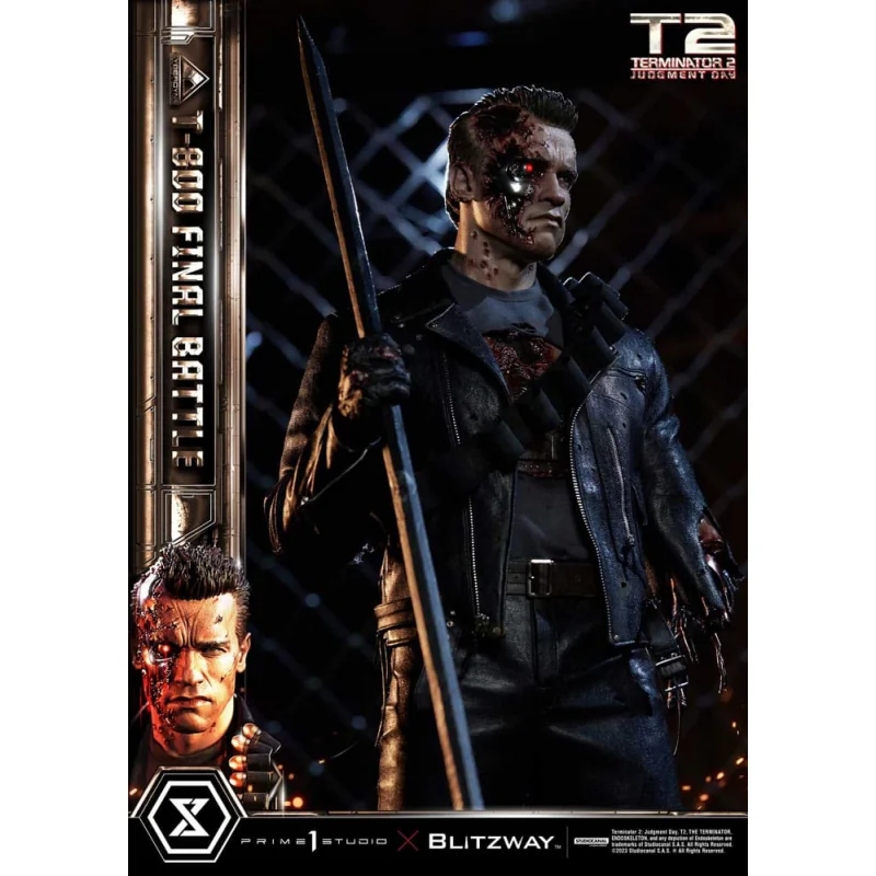 Terminator 2 statuette Museum Masterline Series 1/3 T-800 Final Battle Regular Version 75 cm