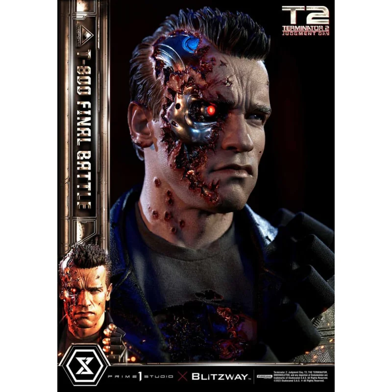 Terminator 2 statuette Museum Masterline Series 1/3 T-800 Final Battle Regular Version 75 cm