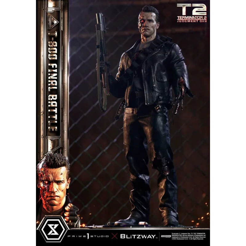 Terminator 2 statuette Museum Masterline Series 1/3 T-800 Final Battle Regular Version 75 cm