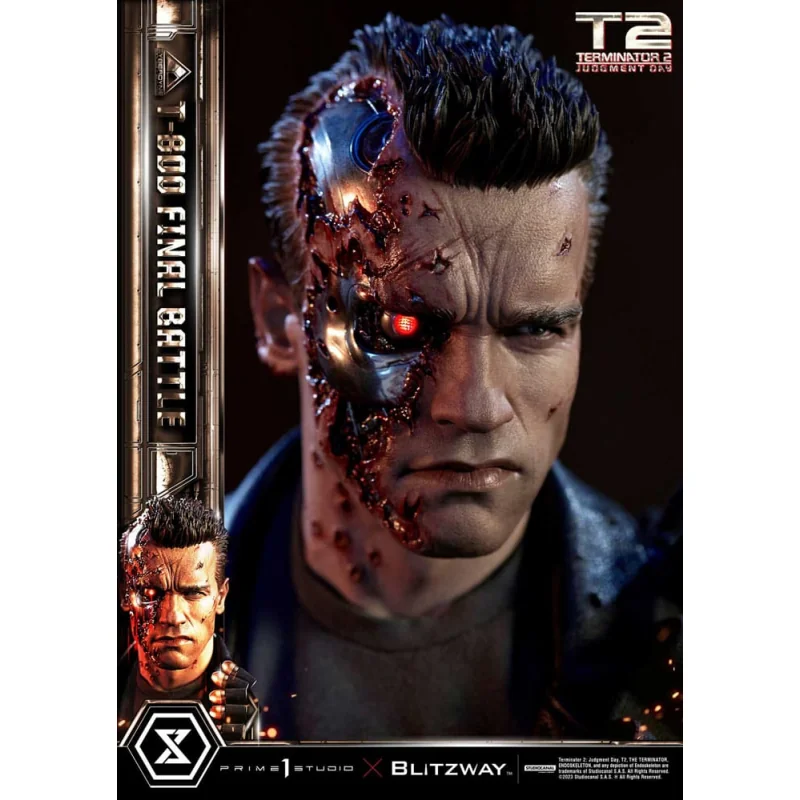 Terminator 2 statuette Museum Masterline Series 1/3 T-800 Final Battle Regular Version 75 cm