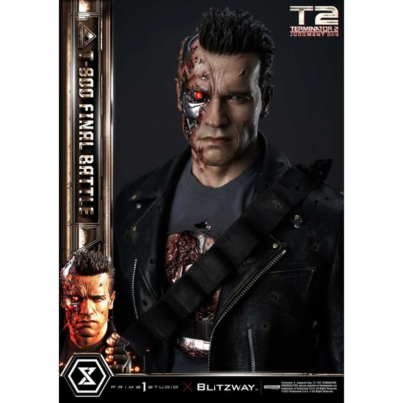 Terminator 2 statuette Museum Masterline Series 1/3 T-800 Final Battle Regular Version 75 cm