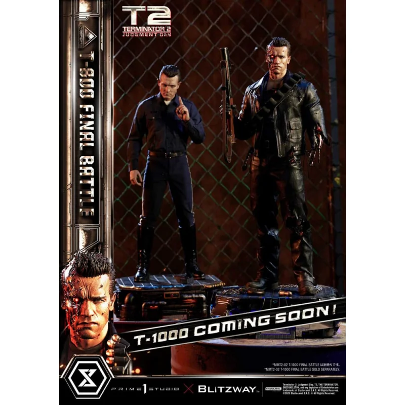 Terminator 2 statuette Museum Masterline Series 1/3 T-800 Final Battle Regular Version 75 cm