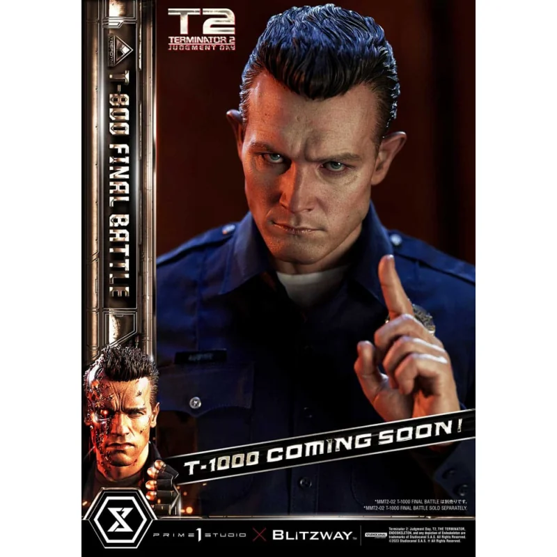 Terminator 2 statuette Museum Masterline Series 1/3 T-800 Final Battle Regular Version 75 cm