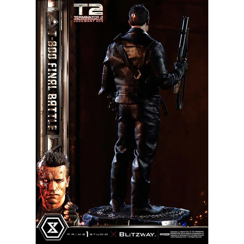 Terminator 2 statuette Museum Masterline Series 1/3 T-800 Final Battle Regular Version 75 cm