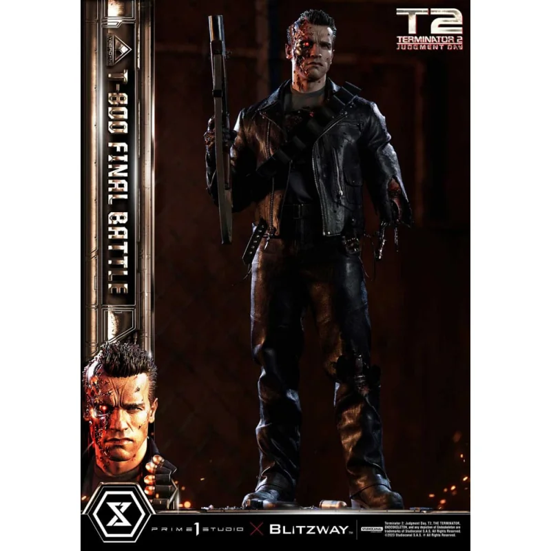 Terminator 2 statuette Museum Masterline Series 1/3 T-800 Final Battle Regular Version 75 cm